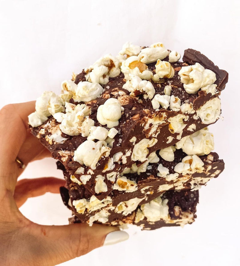 Salted Caramel Popcorn Bars
