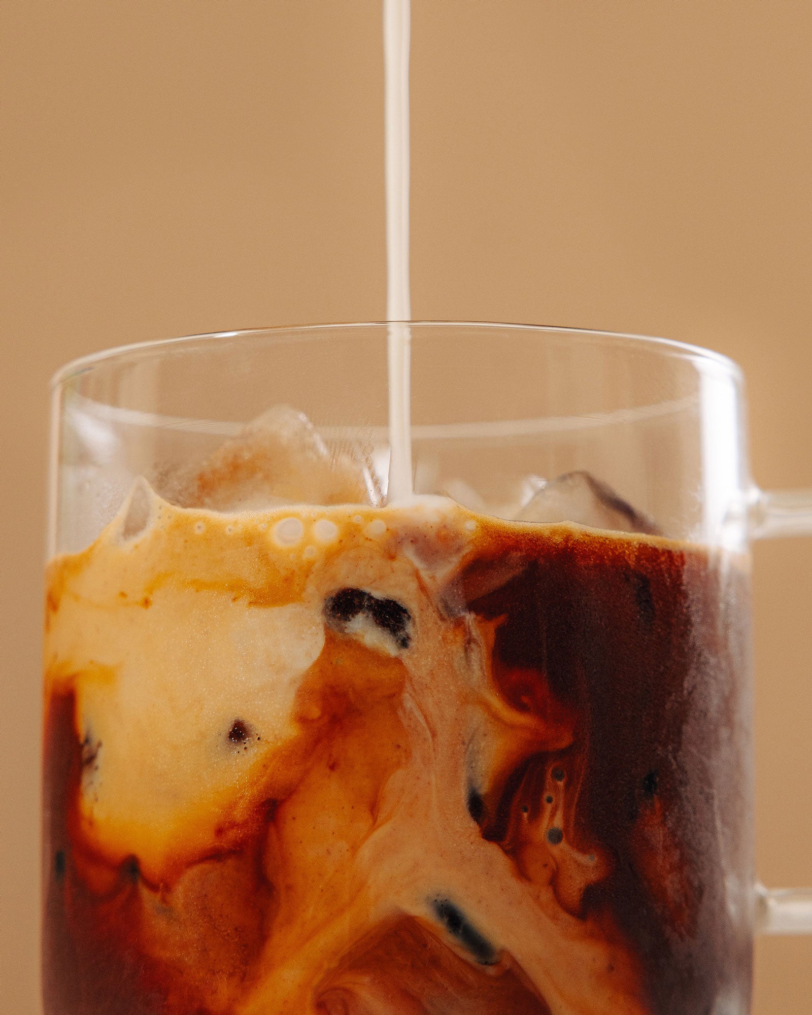 Iced cold unsweetened Flowstate coffee